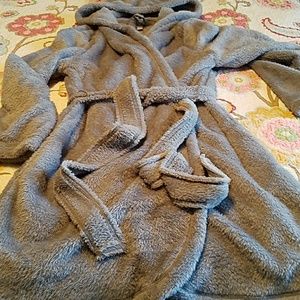 Soft fuzzy grey robe